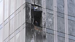 Schäden nach Drohnenangriff auf Moskau.