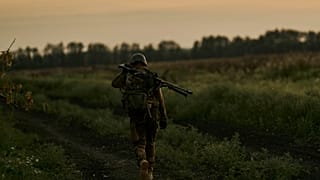 Солдат ВСУ на поле боя, август 2023 г.