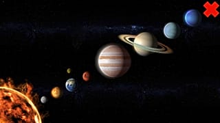 The eight planets in our solar system