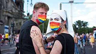 Résztvevők a 2021-es berlini Pride-on