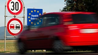 A magyar-osztrák határ az ausztriai Schachendorfban 2015. szeptember 16-án