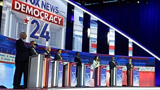 Az első republikánusok elnökjelölt-aspiránsi tv-vitája Milwaukee-ban, 2023. augusztus 23-án