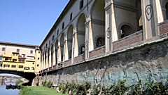Beschmierter Gang der Uffizien in Florenz