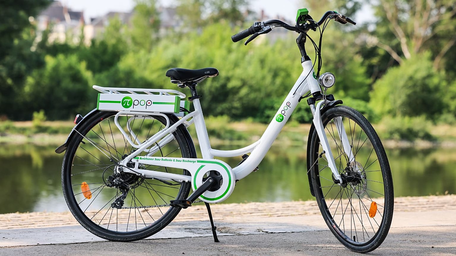 La bicicleta Pi-Pop funciona con un supercondensador.