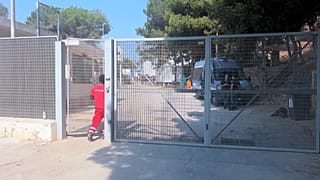 Centro de acolhimento da Cruz Vermelha Italiana em Lampedusa.