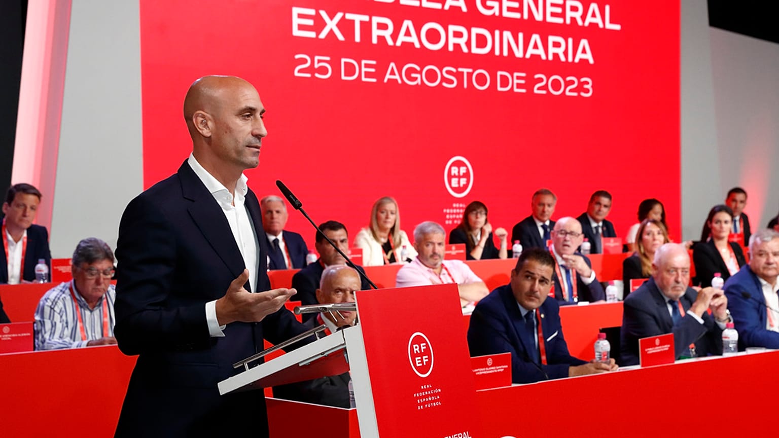 Luis Rubiales, il giorno in cui annunciò di non volersi dimettere. (Las Rozas, 25.8.2023)