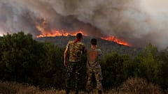 Yunanistan'da orman yangını