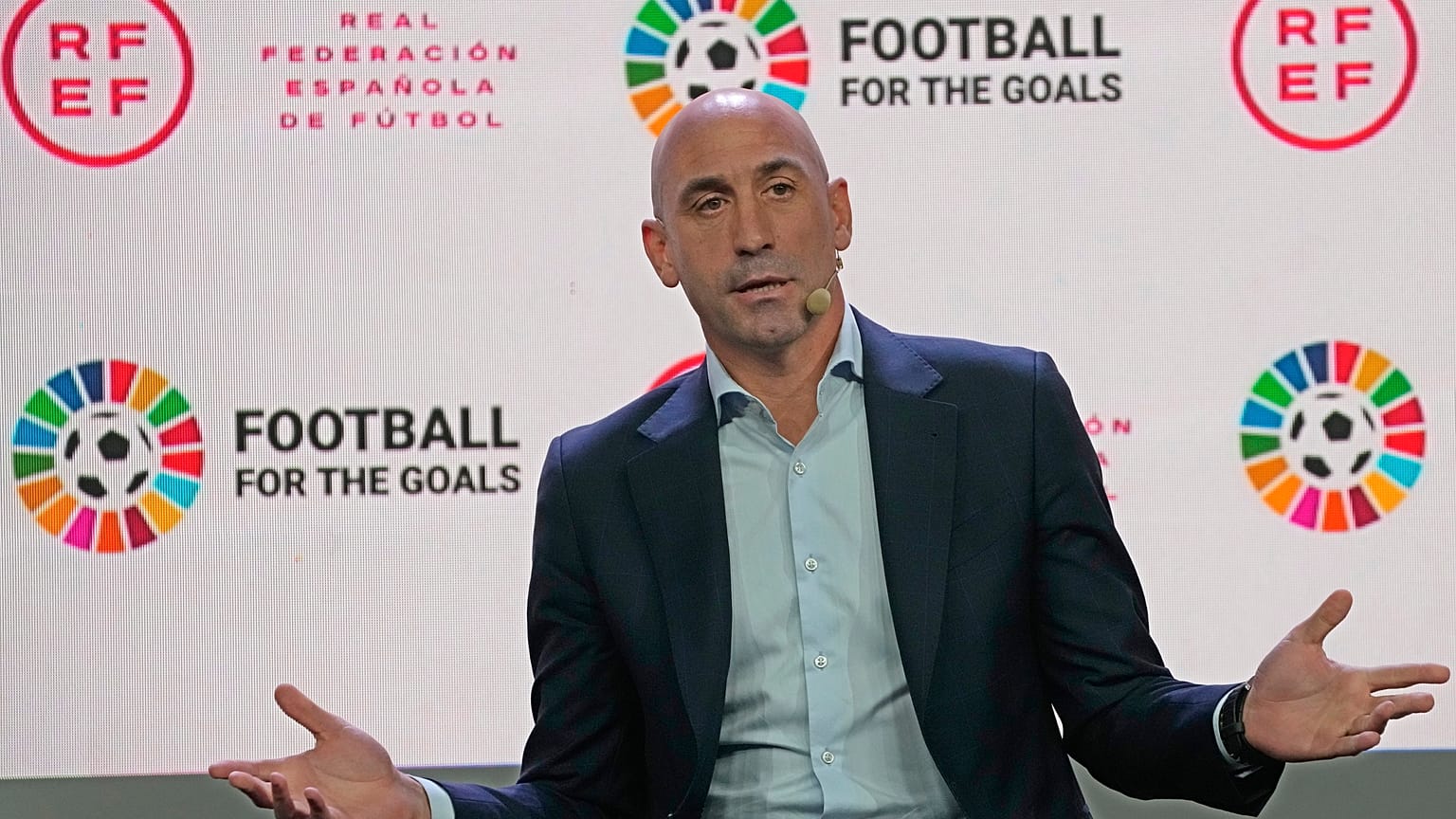 Luis Rubiales, le 15 novembre 2022, à Madrid (Espagne).