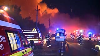 Explosões em gasolineira romena