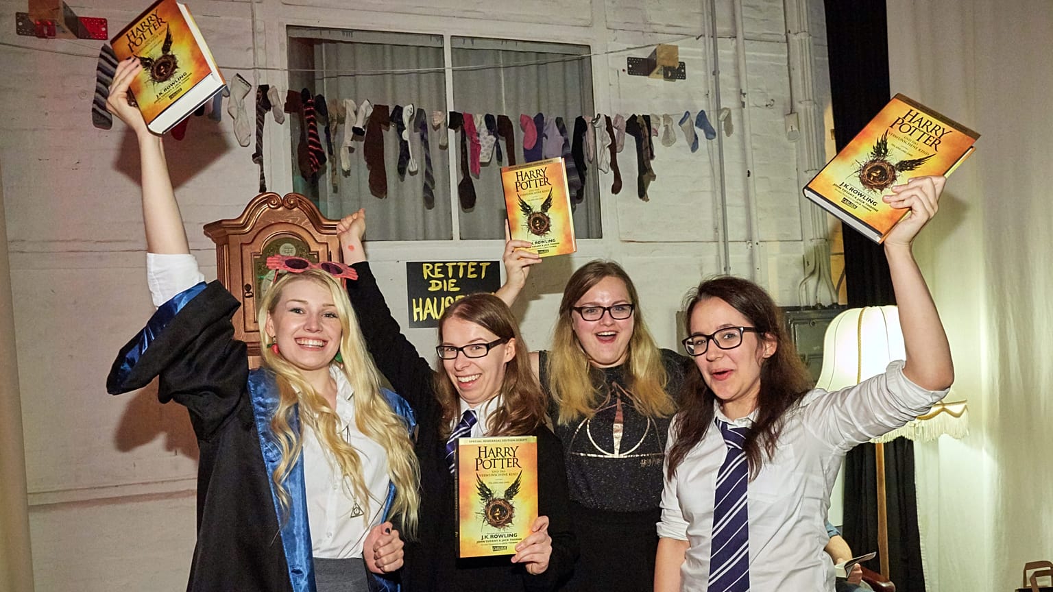 Reunião de fãs de Harry Potter em Hamburgo, Alemanha, em 2016