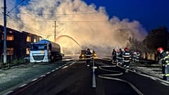 Löscharbeiten nach den Explosionen
