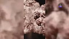 Die Explosion war noch aus weiter Entfernung zu sehen