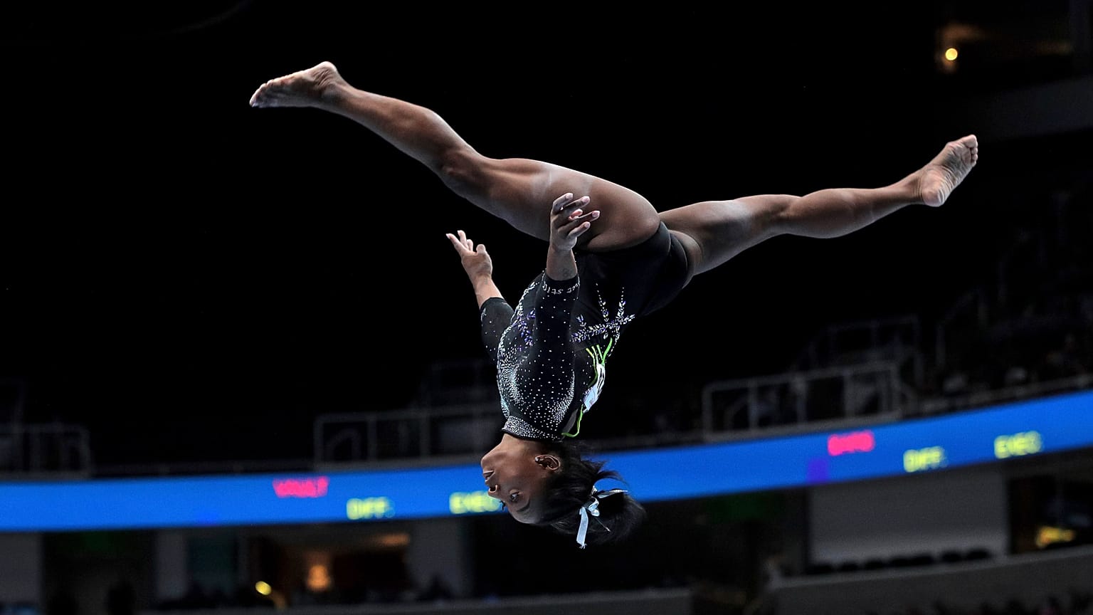 Simone Biles bei der US-Meisterschaft im Kunssturnen in San Jose am 27. August 2023