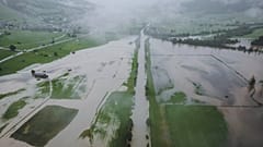 Πλημμυρισμένα χωράφια στο Uttendorf της Αυστρίας