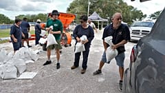 Vorbereitungen auf "Idalia" am 28. August 2023 in Tampa, Florida