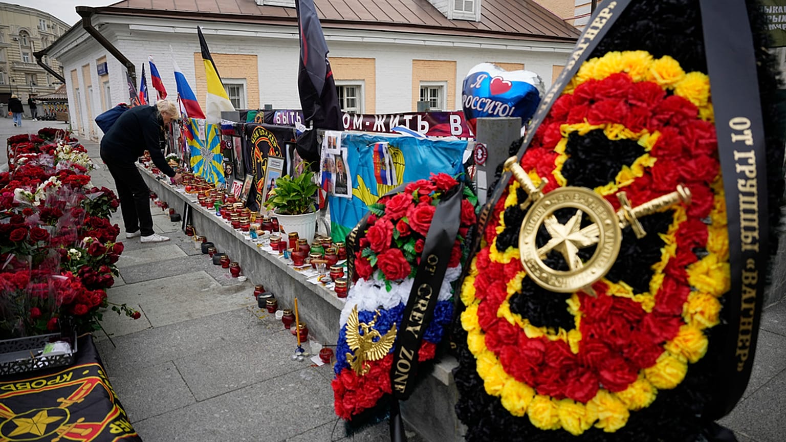 Memorial für Prigoschin in Russlands Hauptstadt Moskau 
