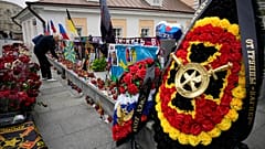 Memorial für Prigoschin in Russlands Hauptstadt Moskau 