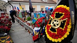 Memorial für Prigoschin in Russlands Hauptstadt Moskau 