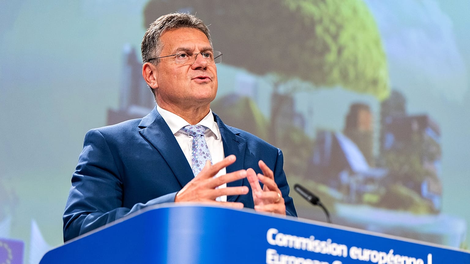 Le vice-président la Commission européenne en charge du Pacte vert Maroš Šefčovič