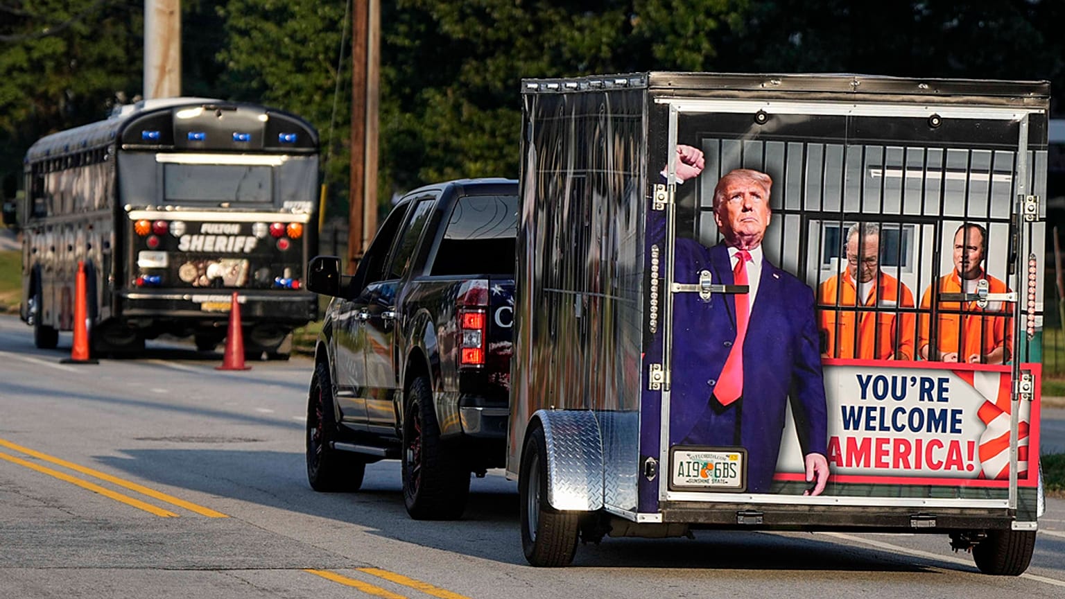 Il giorno del foto segnaletica nella contea di Fulton, in Georgia... (24.8.2023)