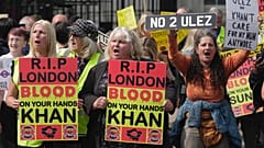 Londoner:innen protestieren gegen die Ausweitung der Umweltzone am29. August 2023