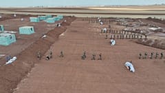 صورة جوية للمناورات