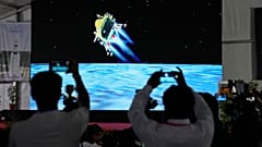 هبوط المركبة الفضائية Chandrayaan-3 على القمر في منشأة شبكة القياس والتتبع والقيادة التابعة لـ ISRO في بنغالورو، الهند، الأربعاء 23 أغسطس 2023. 