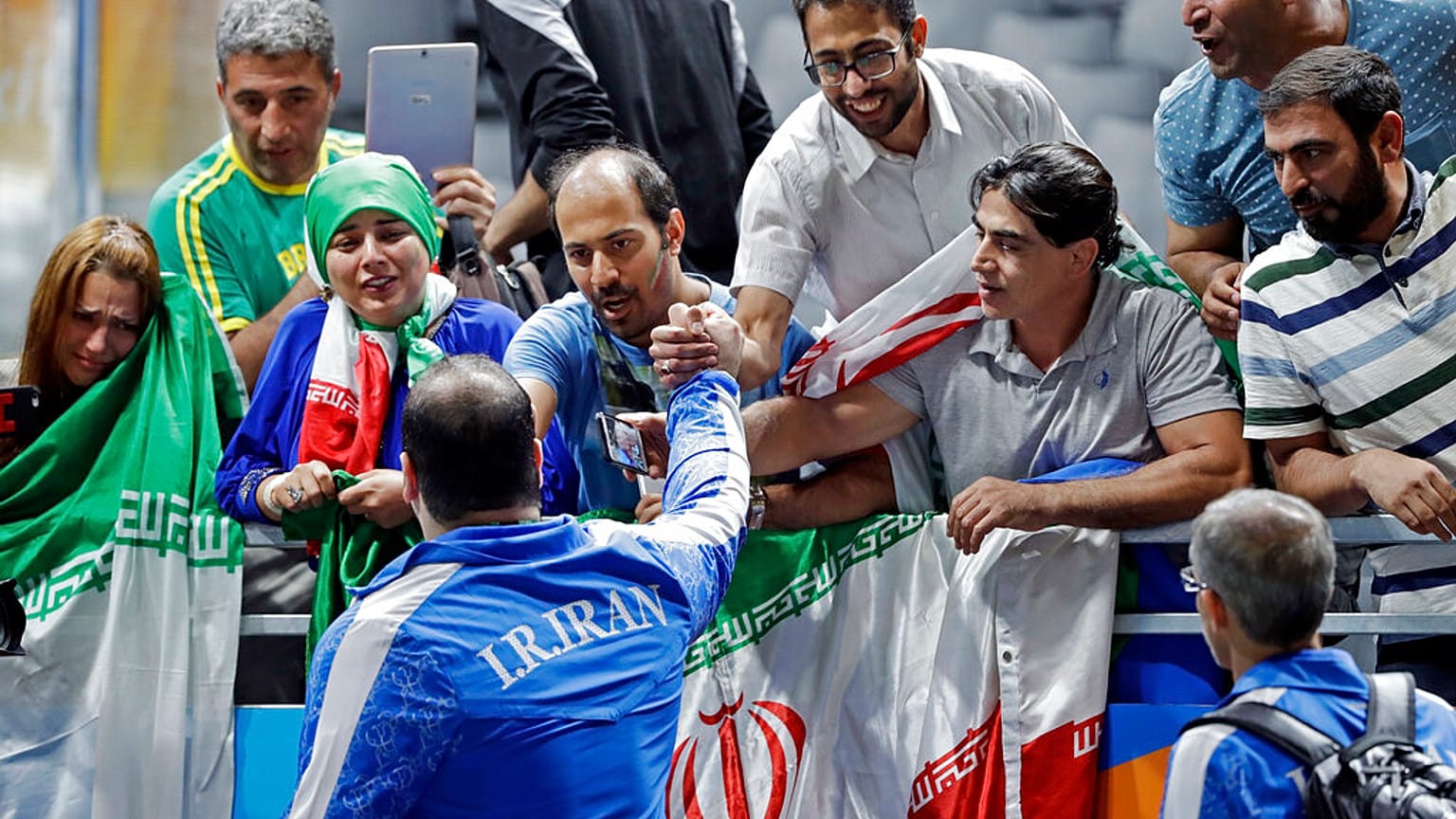 Iráni súlyemelő a riói olimpián - képünk illusztráció
