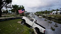 Verwüstungen in Horseshoe Beach, Florida, am 30. August 2023