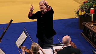 John Eliot Gardiner beim Krönungskonzert von Charles III und Camilla