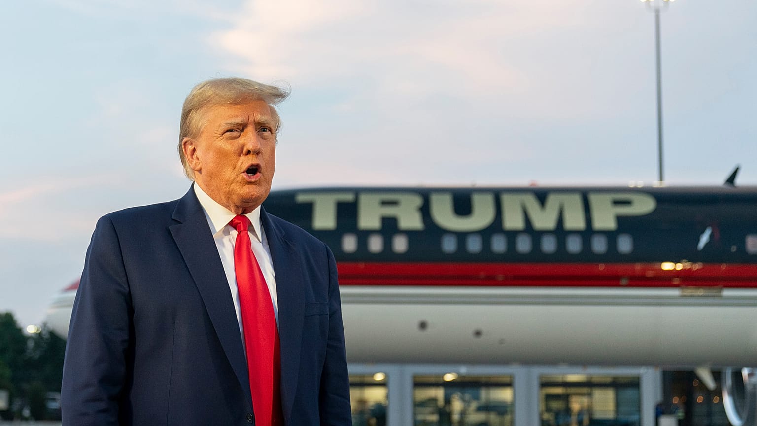 Donald Trump in Atlanta, Georgia.