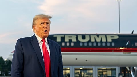 Donald Trump in Atlanta, Georgia.