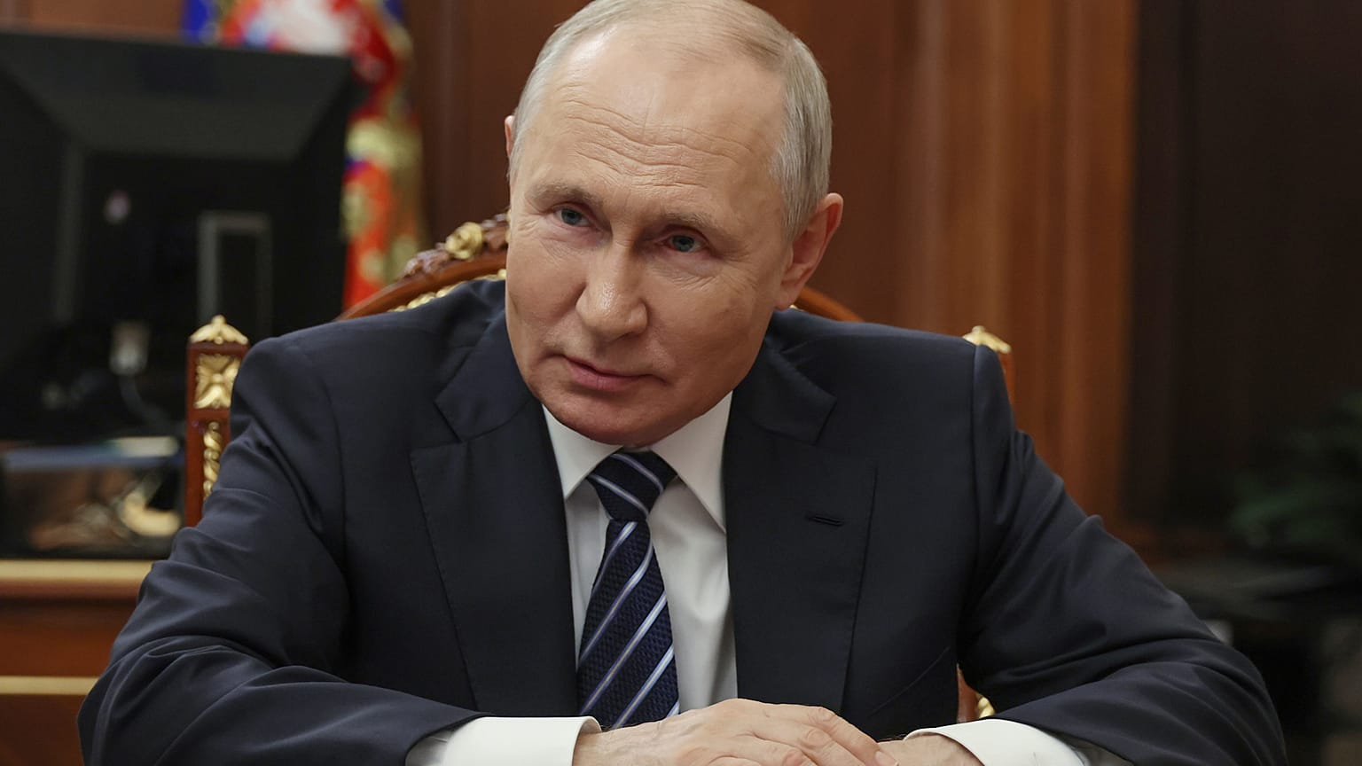 Vladimir Putin at the Kremlin.