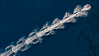 A stock shot of a jet skier