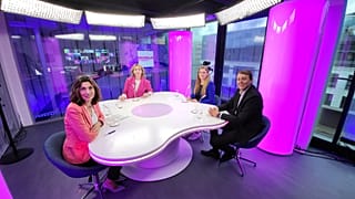 Méabh Mc Mahon con Eva Poptcheva, Javi Lopez y Kait Bolongaro