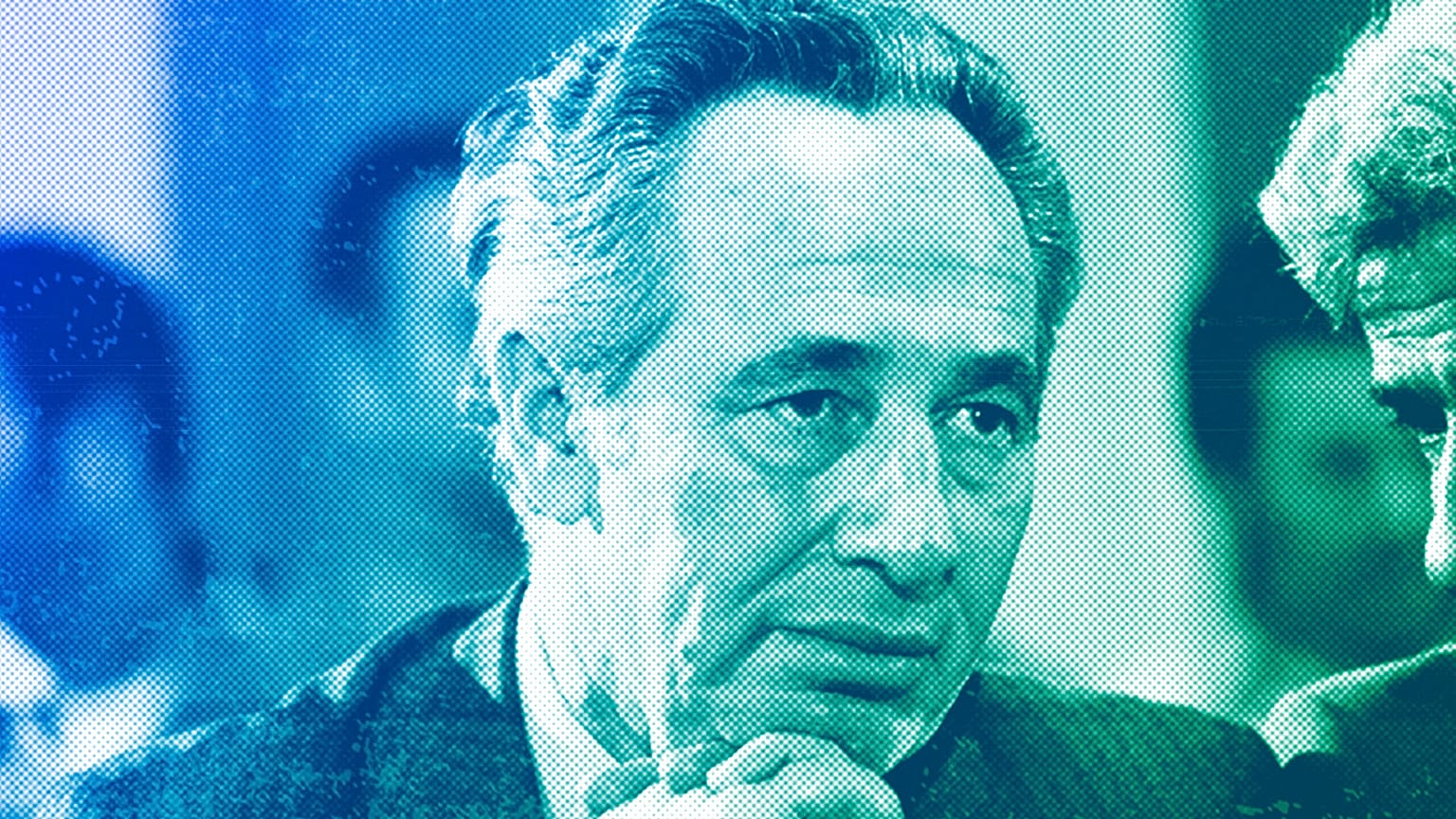 Shimon Peres in Tel Aviv, February 1977
