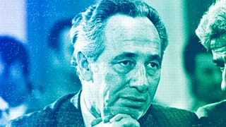 Shimon Peres in Tel Aviv, February 1977