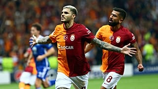 İcardi'nin Molde'ye attığı gol sonrası sevinci