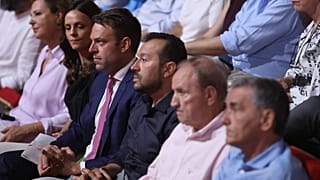 Οι υποψήφιοι για την προεδρία του ΣΥΡΙΖΑ - Προοδευτική Συμμαχία Νίκος Παππάς, Έφη Αχτσιόγλου, Ευκλείδης Τσακαλώτος, Στέφανος Τζουμάκας και Στέφανος Κασσελάκης