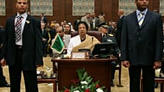 Kadhafi líbiai vezető 