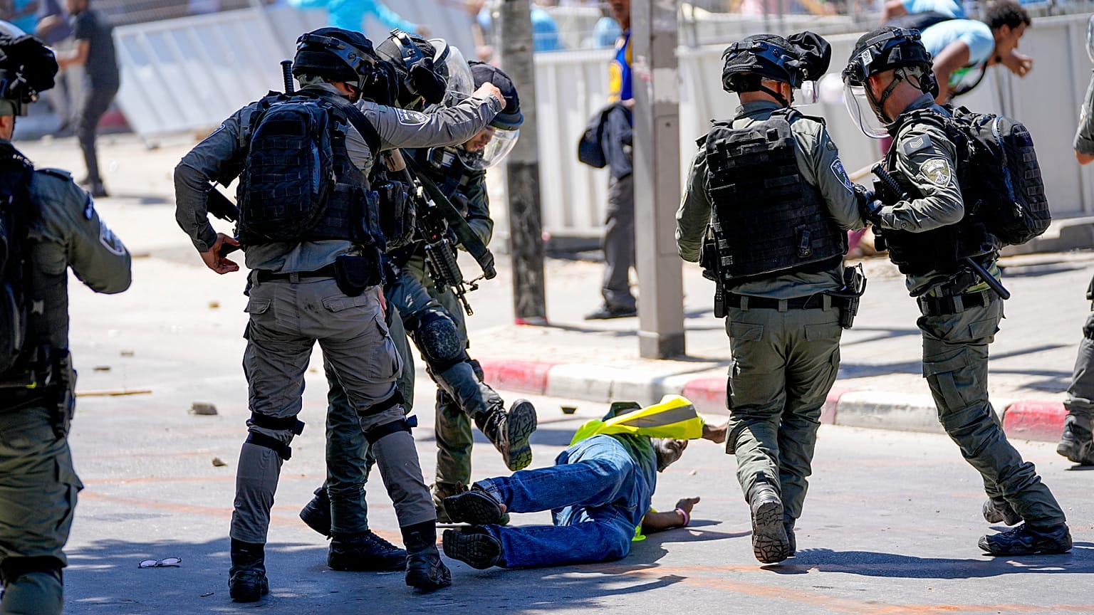 Eritrean protesters clash with Israeli riot police in Tel Aviv, Israel on 2 September