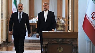 دیدار هاکان فیدان، وزیر امور خارجه ترکیه با حسین امیرعبداللهیان