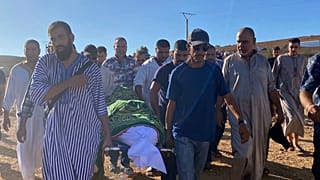 جثمان بلال قيسي أحد الأشخاص الذين قتلتهم القوات الجزائرية - السعيدية - المغرب