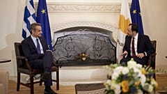 Κυριάκος Μητσοτάκης και Νικος Χριστοδουλίδη
