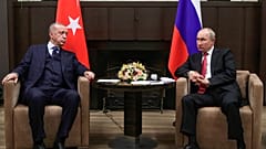  الرئيس التركي رجب طيب إردوغان ونظيره الروسي فلاديمير بوتين في سوتشي. 2021/09/29
