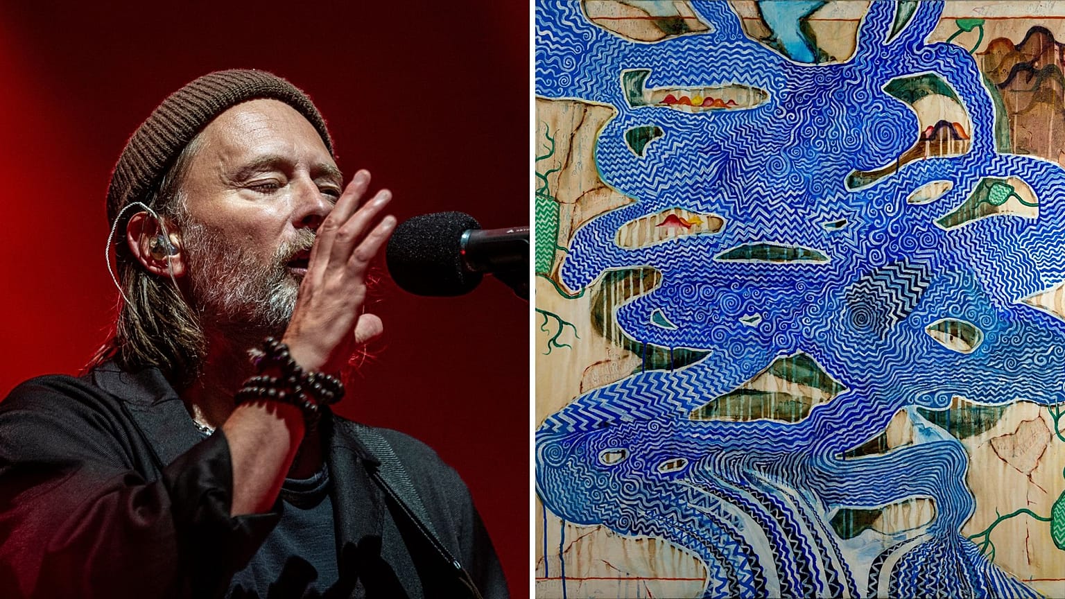 Eine Reihe neuer großformatiger Gemälde, die von Stanley Donwood und Thom Yorke gemeinsam geschaffen wurden, wird von der Galerie TIN MAN ART präsentiert. 