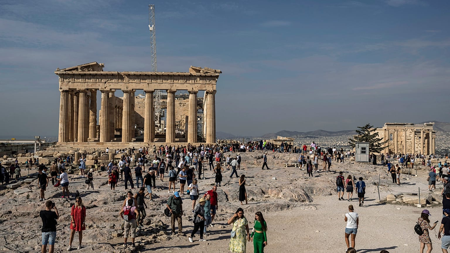 Πανοραμική απόψη του αρχαιολογικού χώρου της Ακρόπολης 
