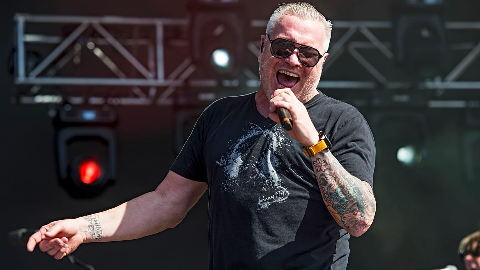 Steve Harwell of Smash Mouth seen at KAABOO 2017 at the Del Mar Racetrack and Fairgrounds on 15 September 2017. 