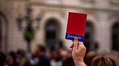 Акция протеста в Барселоне