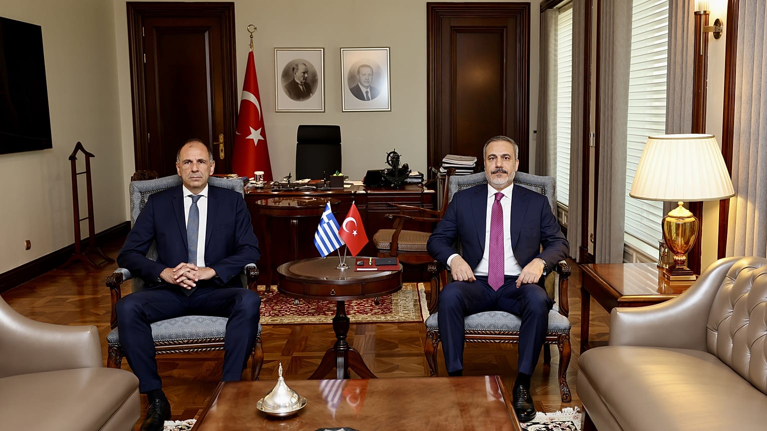 Γιώργος Γεραπετρίτης και Χακάν Φιντάν